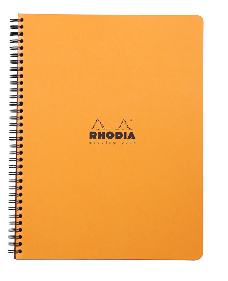 Rhodia Classic Wirebound Notebook - Large - Orange - Meeting Book